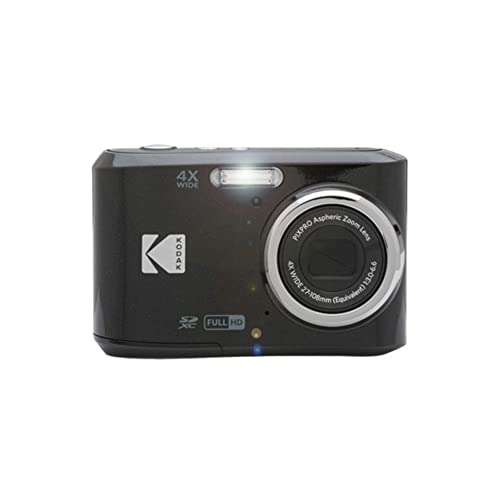 Kodak PIXPRO FZ45 Digital Camera (Black) Bundle with 32GB Class 10 UHS-I U1 SDHC Memory Card and AA High-Performance Alkaline Batteries (4-Pack) (3 Items)