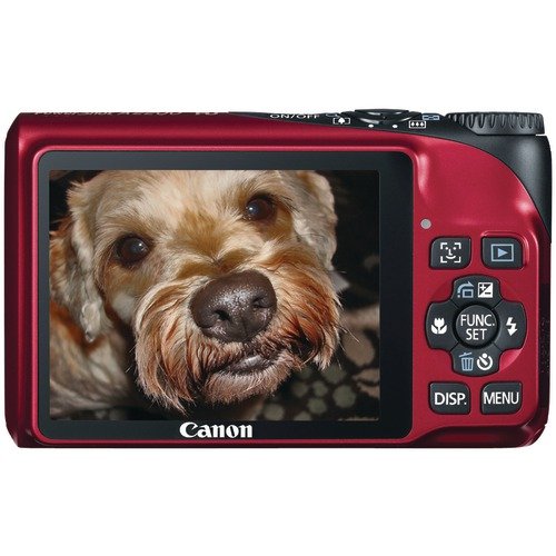 Canon Powershot A2200 14.1 MP Digital Camera with 4x Optical Zoom (Red)