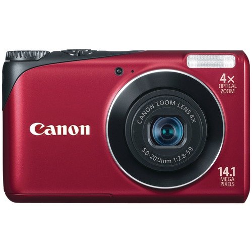 Canon Powershot A2200 14.1 MP Digital Camera with 4x Optical Zoom (Red)