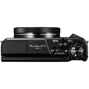 Camera PowerShot G7 X Mark II Digital Camera (Black) Bundle with SanDisk 64GB Memory Card, Full Size Tripod, High Speed Card Reader, Photo Kit (20 Items)