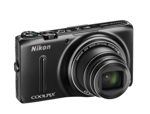 Nikon COOLPIX S9500 Wi-Fi Digital Camera with 22x Zoom and GPS (Black) (OLD MODEL)