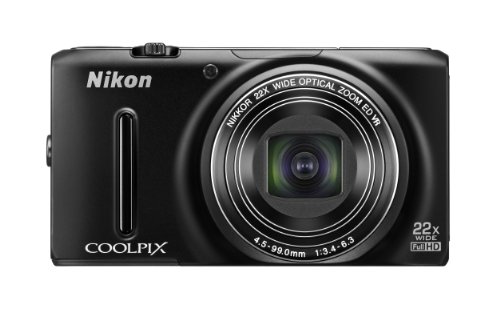 Nikon COOLPIX S9500 Wi-Fi Digital Camera with 22x Zoom and GPS (Black) (OLD MODEL)