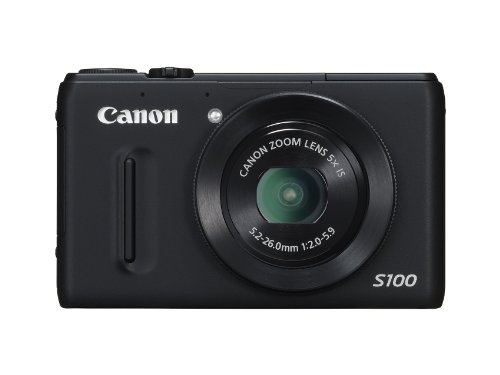 Canon PowerShot S100 12.1 MP Digital Camera with 5x Wide Angle Optical Image Stabilized Zoom (Black)