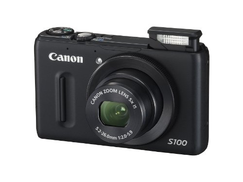 Canon PowerShot S100 12.1 MP Digital Camera with 5x Wide Angle Optical Image Stabilized Zoom (Black)