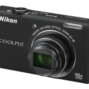 Nikon COOLPIX S6200 16 MP Digital Camera with 10x Optical Zoom NIKKOR ED Glass Lens and HD 720p Video (Black)