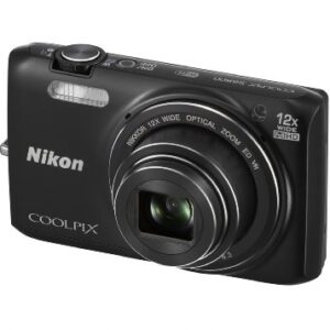 Nikon COOLPIX S6800 16 MP Wi-Fi CMOS Digital Camera with 12x Zoom NIKKOR Lens and 1080p HD Video (Black) (Discontinued by Manufacturer)