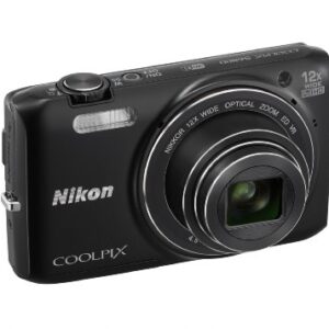 Nikon COOLPIX S6800 16 MP Wi-Fi CMOS Digital Camera with 12x Zoom NIKKOR Lens and 1080p HD Video (Black) (Discontinued by Manufacturer)