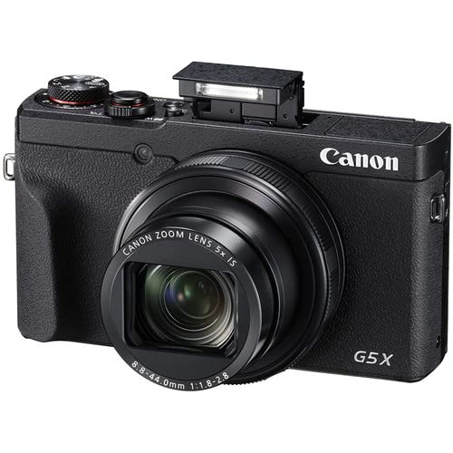 Canon PowerShot G5 X Mark II Digital Camera (3070C001) + 64GB Memory Card + Card Reader + Deluxe Soft Bag + Flex Tripod + Hand Strap + Memory Wallet + Cleaning Kit (Renewed)