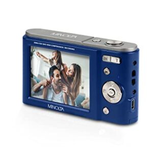 Minolta MND20 44 MP / 2.7K Ultra HD Digital Camera (Blue)