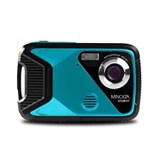 Minolta MN30WP 21 MP / 1080P HD Waterproof Digital Camera (Teal)