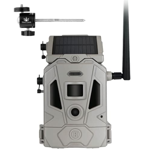 Bushnell CelluCORE 20 Solar Trail Camera, Low Glow Hunting Game Camera with Detachable Solar Panel + Tree Mount