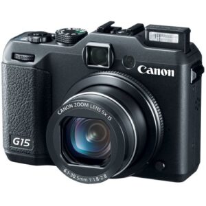 Canon PowerShot G15 12.1 MP Digital Camera with 5X Wide-Angle Optical Image Stabilized Zoom
