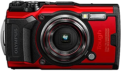 Olympus Tough TG-6 Waterproof Camera, RED - Expo Premium Accessories Bundle