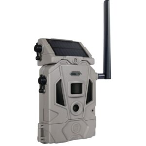 Bushnell CelluCORE 20 Solar Trail Camera, Low Glow Hunting Game Camera with Detachable Solar Panel with Bundle Options (Strap + SD Card)