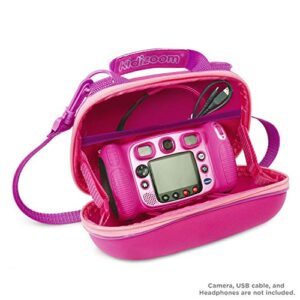 VTech Kidizoom Duo 5.0 Deluxe Digital Selfie Camera with MP3 Player and Headphones, Pink & Kidizoom Carrying Case Amazon Exclusive, Pink