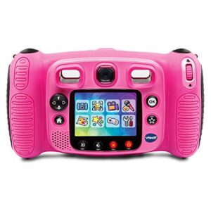 VTech Kidizoom Duo 5.0 Deluxe Digital Selfie Camera with MP3 Player and Headphones, Pink & Kidizoom Carrying Case Amazon Exclusive, Pink