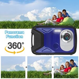 Waterproof Digital Camera,1080P 21MP HD Digital Camera with 2.8" LCD Screen,Rechargeable Point and Shoot Camera,Compact Portable Digital Camera for Kids Students,Teens,Beginner with 8X Digital Zoom