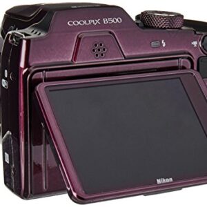 Nikon - COOLPIX B500 16.0-Megapixel Digital Camera - Plum (Renewed)