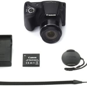 Canon PowerShot SX420 is Digital Camera (Black) with 64GB SD Memory Card + Accessory Bundle Rtech Cloth (CANSX420w64) (Renewed)