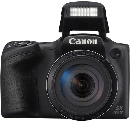 Canon PowerShot SX420 is Digital Camera (Black) with 64GB SD Memory Card + Accessory Bundle Rtech Cloth (CANSX420w64) (Renewed)