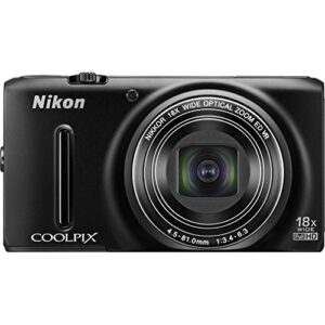 nikon coolpix s9400 18.1 mp 18x zoom 1080p digital camera factory refurbished – black