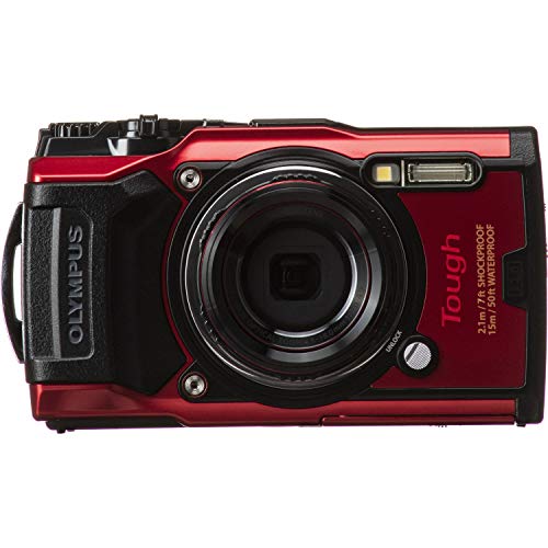 Olympus Tough TG-6 Digital Camera (Red) with Deluxe Accessory Bundle – Includes: 32gb SD Card, Floating Strap, Gripster Spider Tripod, Case + Much More