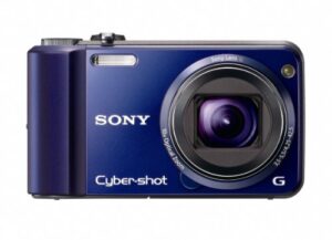 sony cyber-shot dsc-h70 16.1 mp digital still camera with 10x wide-angle optical zoom g lens and 3.0-inch lcd (blue)