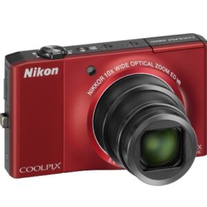 Nikon Coolpix S8000 14.2 MP Digital Camera with 10x Optical Vibration Reduction (VR) Zoom and 3.0-Inch LCD (Red)