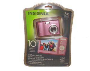 insignia ns-dsc10a 10.0 mp digital camera – pink