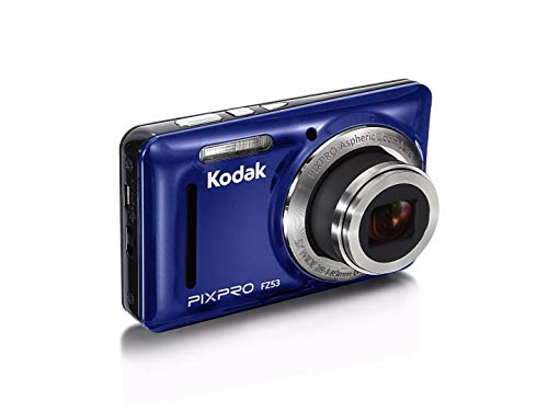 KODAK PIXPRO Friendly Zoom FZ53 Digital Camera (Blue) with 16GB Card Bundle