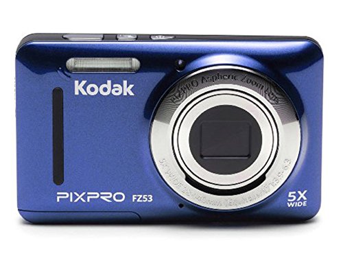 KODAK PIXPRO Friendly Zoom FZ53 Digital Camera (Blue) with 16GB Card Bundle