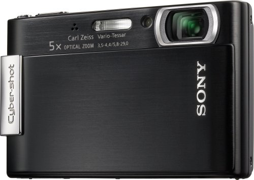 Sony Cybershot DSC-T200 8.1MP Digital Camera with 5x Optical Zoom with Super Steady Shot Image Stabilization (Black) (OLD MODEL)