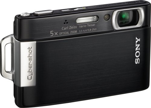 Sony Cybershot DSC-T200 8.1MP Digital Camera with 5x Optical Zoom with Super Steady Shot Image Stabilization (Black) (OLD MODEL)