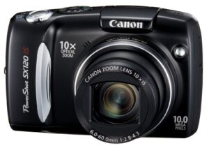 canon powershot sx120is 10mp digital camera with 10x optical images stabilized zoom and 3-inch lcd