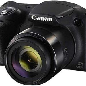 Canon Powershot SX430 is Digital Camera (Black) (International Model) + 16GB SDHC Class 10 Memory Card + Small Carrying Case + Memory Card Wallet + SD Card USB Reader + Microfiber Cloth Bundle