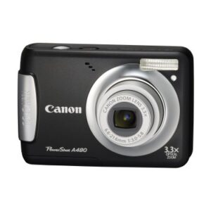 Canon PowerShot A480 10 MP Digital Camera with 3.3x Optical Zoom and 2.5-inch LCD (Black)