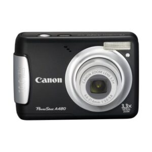 Canon PowerShot A480 10 MP Digital Camera with 3.3x Optical Zoom and 2.5-inch LCD (Black)