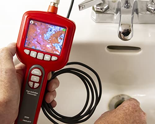 Triplett BR260 High Definition Videoscope with Waterproof 5.5mm Camera, 3" Color LCD Display, and 2M Cable