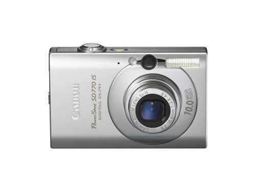 Canon PowerShot SD770 IS 10MP Digital Camera with 3x Optical Image Stabilized Zoom (Silver)