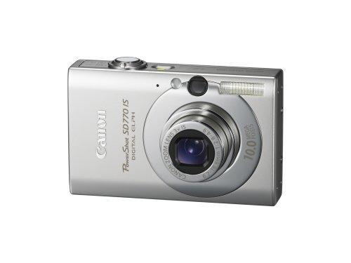 Canon PowerShot SD770 IS 10MP Digital Camera with 3x Optical Image Stabilized Zoom (Silver)