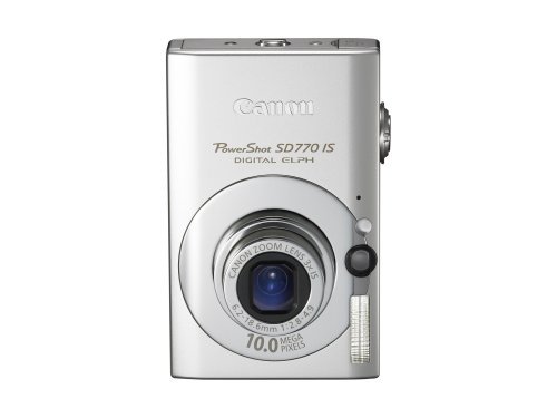 Canon PowerShot SD770 IS 10MP Digital Camera with 3x Optical Image Stabilized Zoom (Silver)