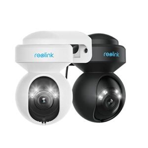 reolink 5mp ptz camera bundle (black and white), 2.4/5ghz wifi, 3x optical zoom, person/vehicle detection with auto tracking, e1 outdoor