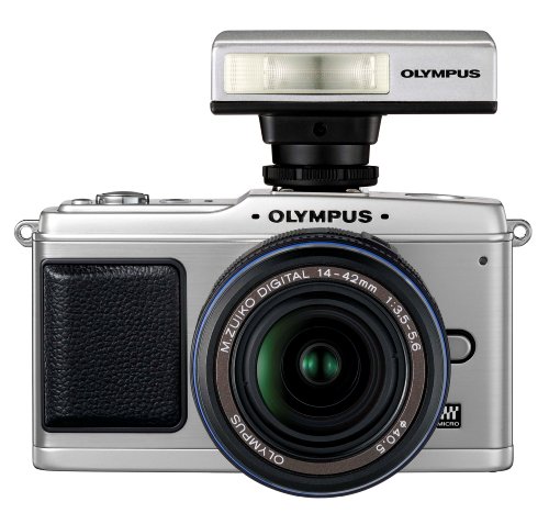 Olympus PEN E-P1 12 MP Micro Four Thirds Interchangeable Lens Digital Camera with 14-42mm f/3.5-5.6 Zuiko Digital Zoom Lens (Silver Body/Black Lens)