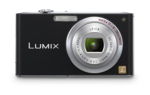 Panasonic Lumix DMC-FX33K 8.1MP Digital Camera with 3.6x Wide Angle MEGA Optical Image Stabilized Zoom (Black)