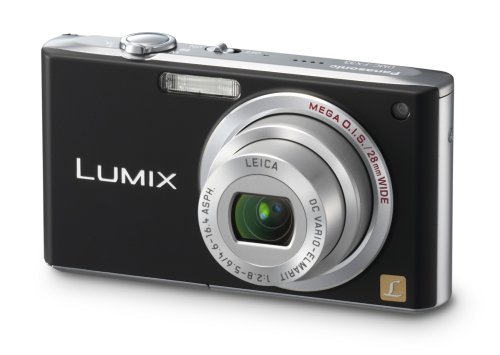 Panasonic Lumix DMC-FX33K 8.1MP Digital Camera with 3.6x Wide Angle MEGA Optical Image Stabilized Zoom (Black)