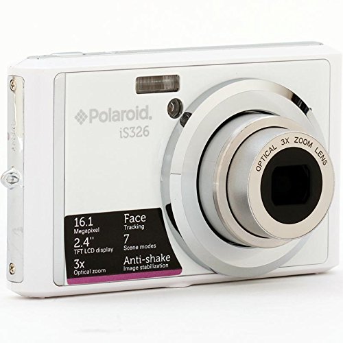 Polaroid IS326-WHT 16MP Digital Camera with 2.4-Inch LCD (White)