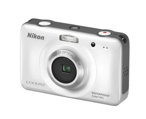 Nikon COOLPIX S30 10.1 MP Digital Camera with 3x Zoom Nikkor Glass Lens and 2.7-inch LCD (White)