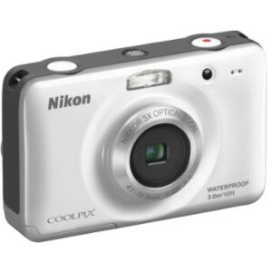 Nikon COOLPIX S30 10.1 MP Digital Camera with 3x Zoom Nikkor Glass Lens and 2.7-inch LCD (White)