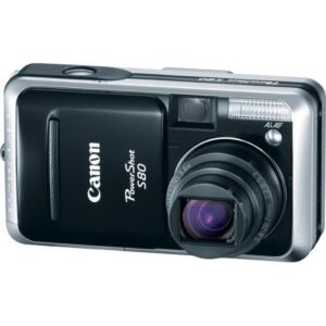 canon powershot s80 8mp digital camera with 3.6x wide angle optical zoom