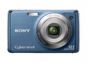 sony cyber-shot dsc-w230 12 mp digital camera with 4x optical zoom and super steady shot image stabilization (dark blue)